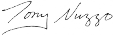 Signature of Tony Nuzzo